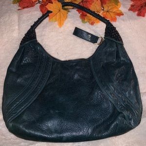 💯Fendi Napa Leather Spy Hobo in Petrol